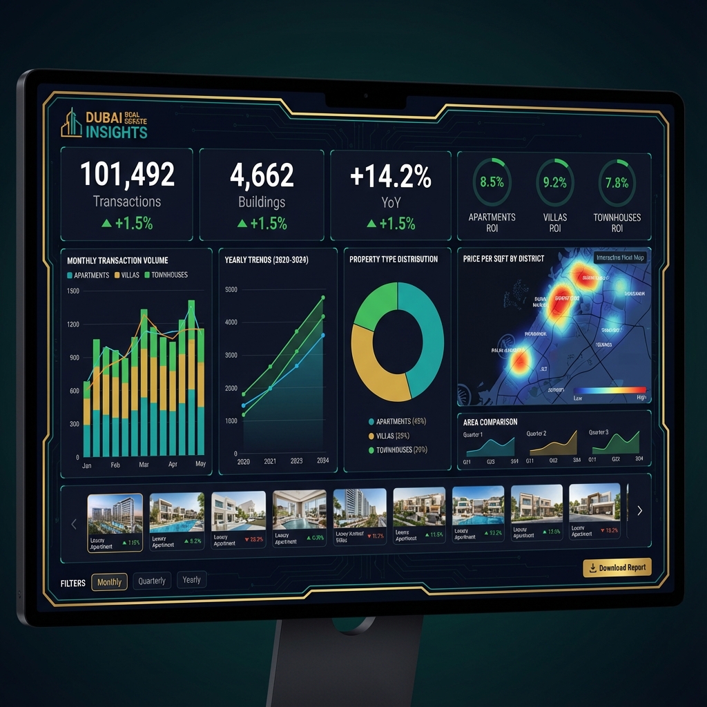 Falcon Pro Analytics Dashboard - Real Estate Intelligence